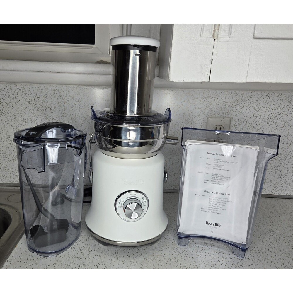 Breville The Juice Fountain Cold XL White BJE830SST 1200W Centrifugal Juicer